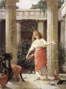 John William Waterhouse In the Peristyle oil painting reproduction